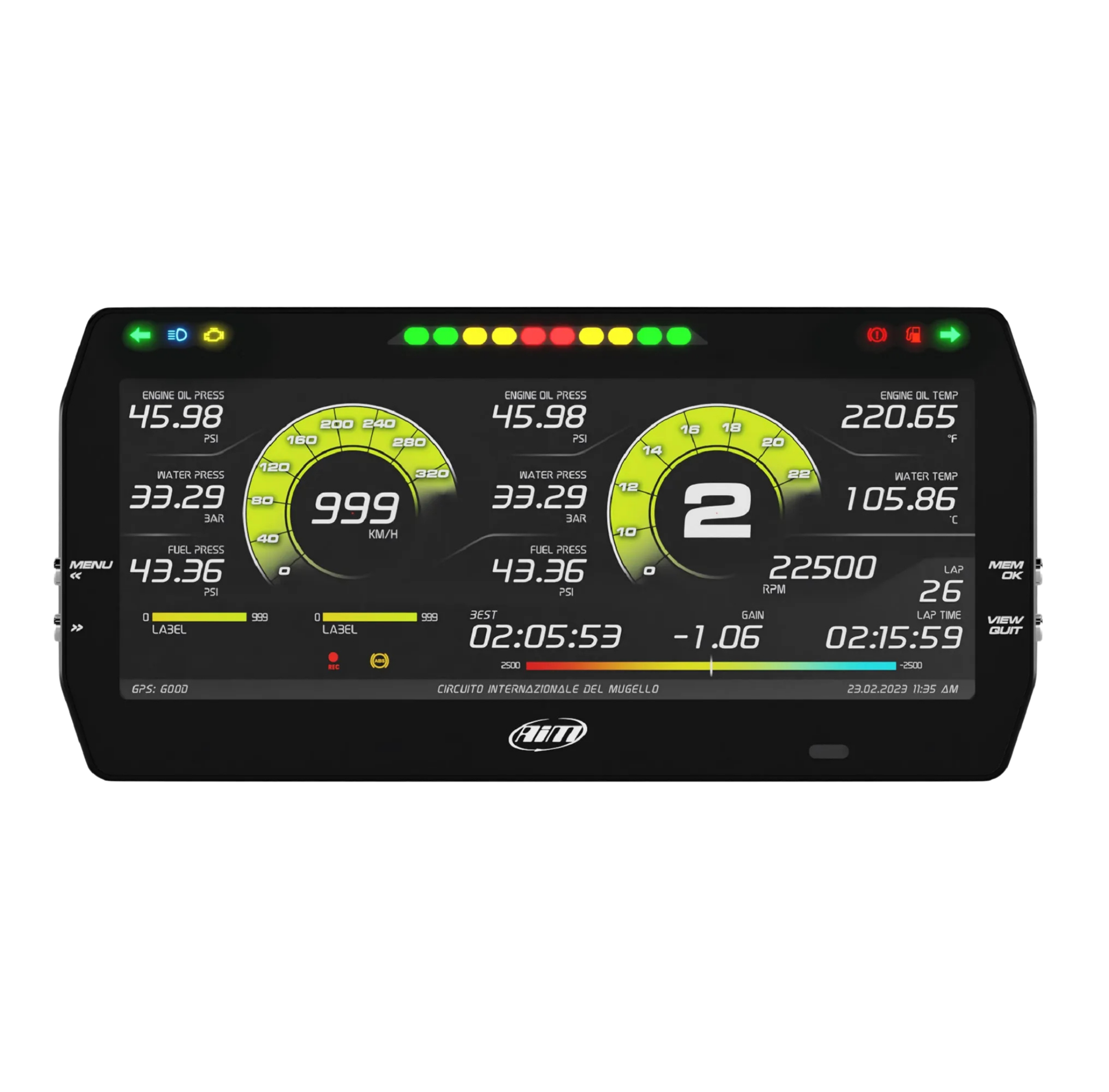 AIM MXT 1.3 Strada Dash (10" Colour TFT Display)