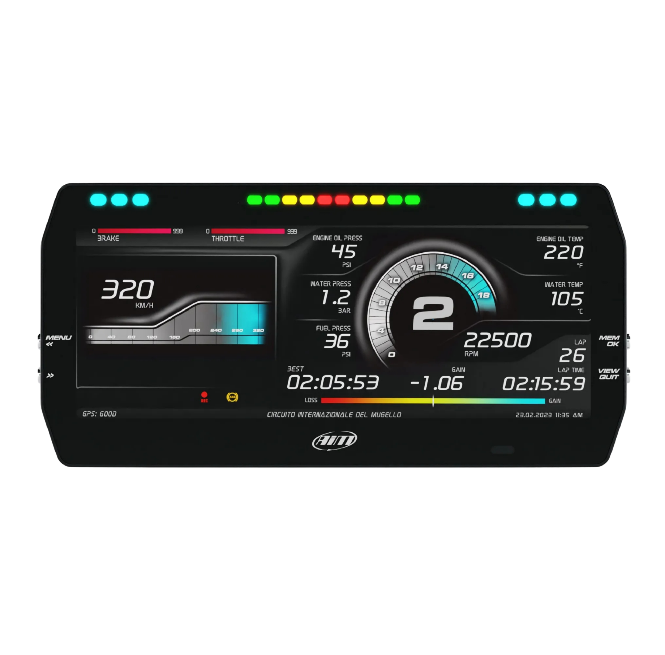 AIM MXT 1.3 Strada Dash (10" Colour TFT Display)